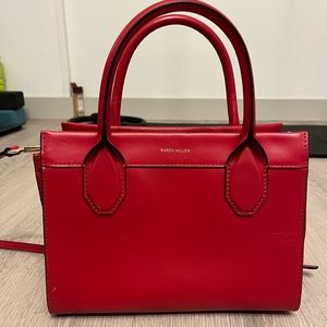 Leather crossbody business casual bag